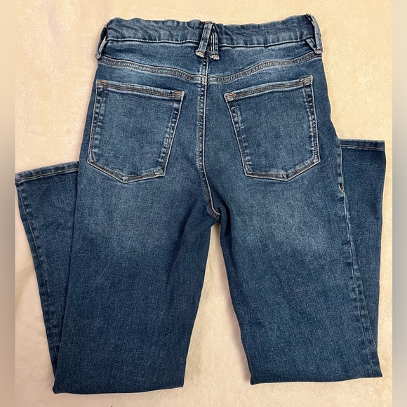 Good American Dark Blue Straight Leg Jeans - Picture 5 of 7